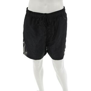 Stampd Mens Biker Graphic Drawstring Black Polyester Shorts Size L